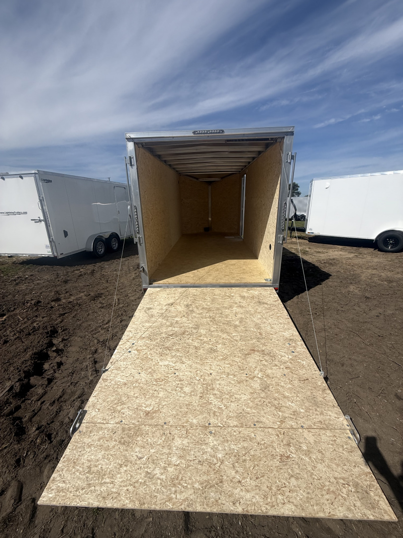 New Rance Aluminum Trailers 7x16  7k v-nose plus 6", ramp door d-rings an jacks