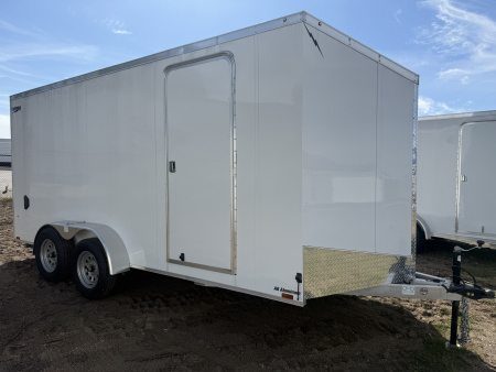 New Rance Aluminum Trailers 7x16  7k v-nose plus 6", ramp door d-rings an jacks