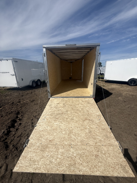 New Rance Aluminum Trailers 7x16  7k v-nose plus 6", ramp door d-rings an jacks