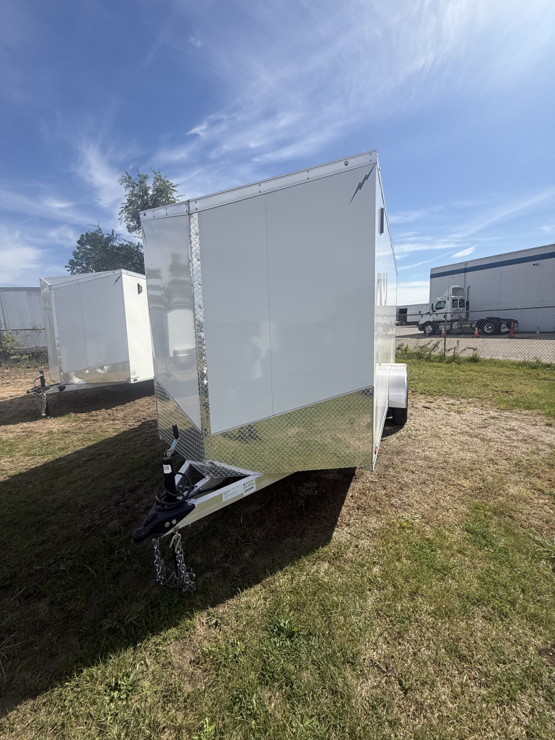 New Rance Aluminum Trailers 7x16 7k plus 6" extra height, ramp door ,4 d-rings ,jack in rear total 16" on center ,alum.wheels