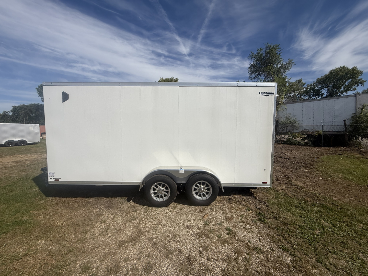 New Rance Aluminum Trailers 7x16 7k plus 6" extra height, ramp door ,4 d-rings ,jack in rear total 16" on center ,alum.wheels