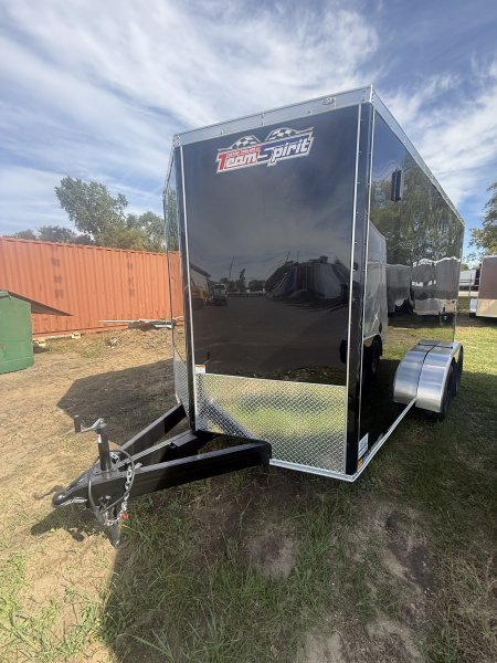 New Team Spirit Trailers 7x14 7k  6'-7 v-nose interior height polycore screrwless