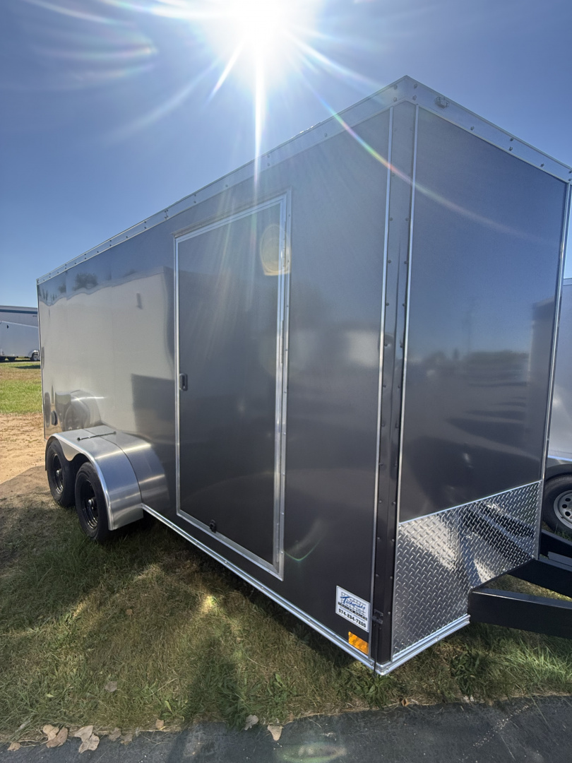 New Team Spirit Trailers 7x16 7k v-nose 6'-7" interior height polycore screwless