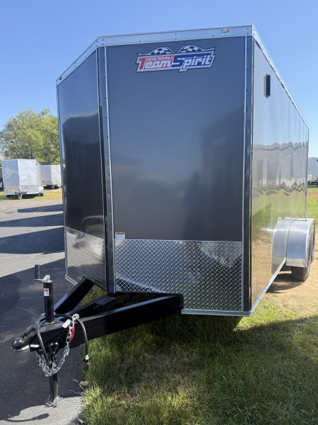 New Team Spirit Trailers 7x16 7k v-nose 6'-7" interior height polycore screwless