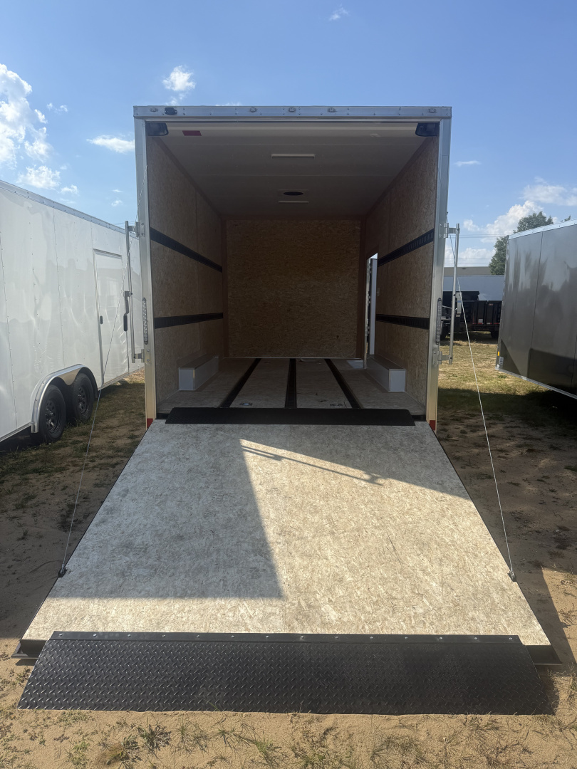 New 2025 Team Spirit Trailers 8.5x16 12k extended tongue,12" on center floor,16" extra height polycor screw less,cast front,double floor,2 transion flap steel,48' recessed e-track in floor,ramp door Car / Racing Trailer