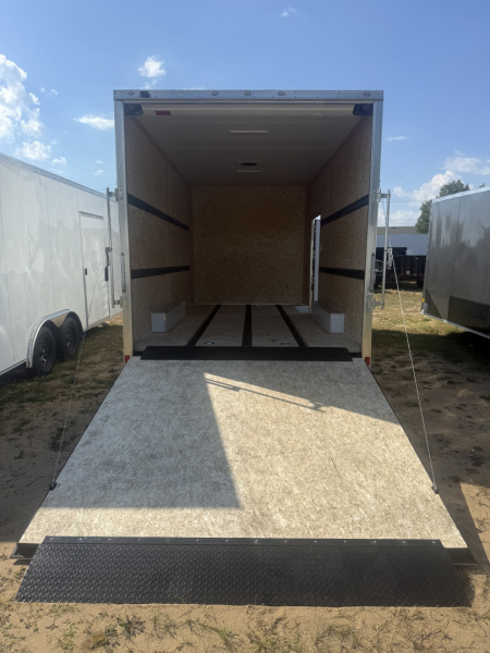 New 2025 Team Spirit Trailers 8.5x16 12k extended tongue,12" on center floor,16" extra height polycor screw less,cast front,double floor,2 transion flap steel,48' recessed e-track in floor,ramp door Car / Racing Trailer