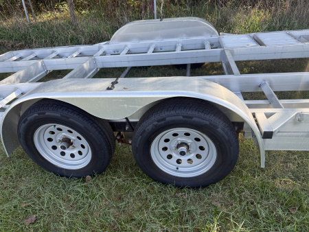 New Sport Trailers 7x24 7k alum. Trailer open to haul side by sides an jeep