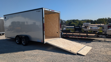 New 2026 Legend 7x18 + 2' V-Nose Aluminum Cargo Trailer w/ Ramp Door (82" Door Opening!!!)
