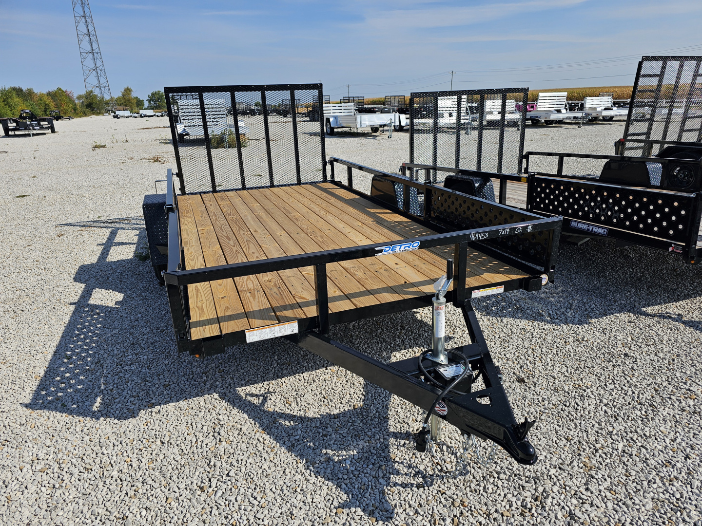 New 2026 Sure-Trac 7 x 14 Tube Top 5K Utility Trailer w/ Brakes