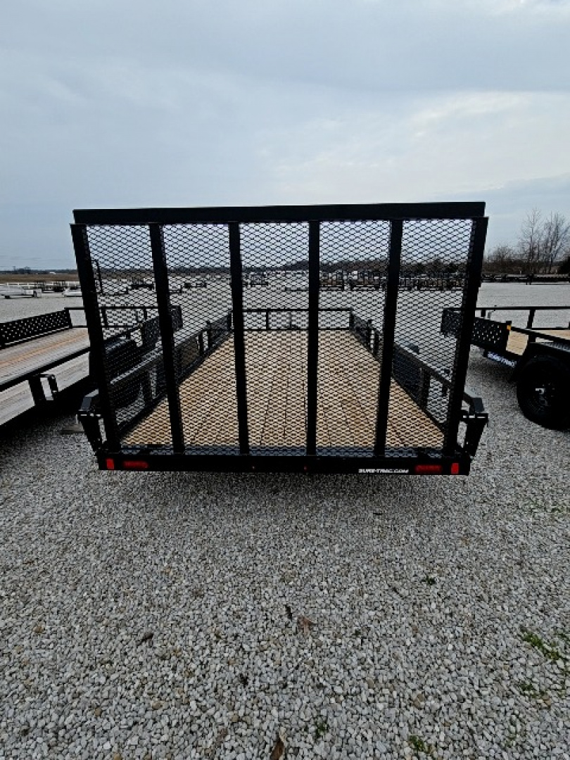 New 2026 Sure-Trac 7 x 14 5K w/ Brakes Tube Top ATV Trailer