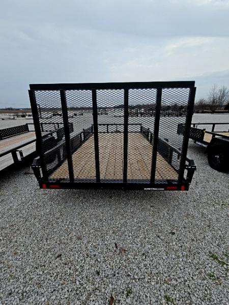 New 2026 Sure-Trac 7 x 14 5K w/ Brakes Tube Top ATV Trailer