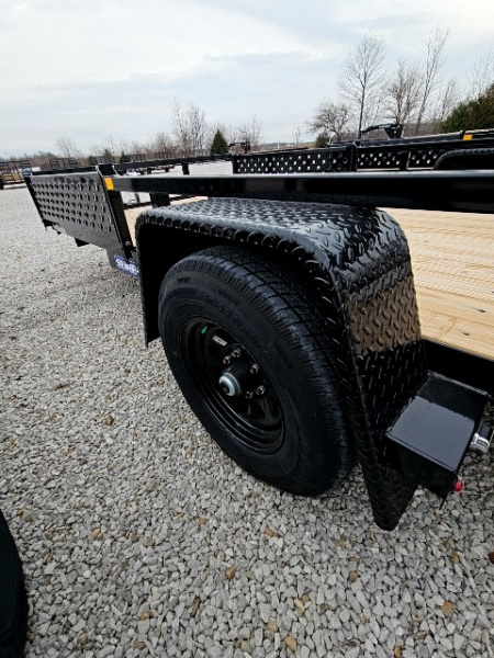 New 2026 Sure-Trac 7 x 14 5K w/ Brakes Tube Top ATV Trailer