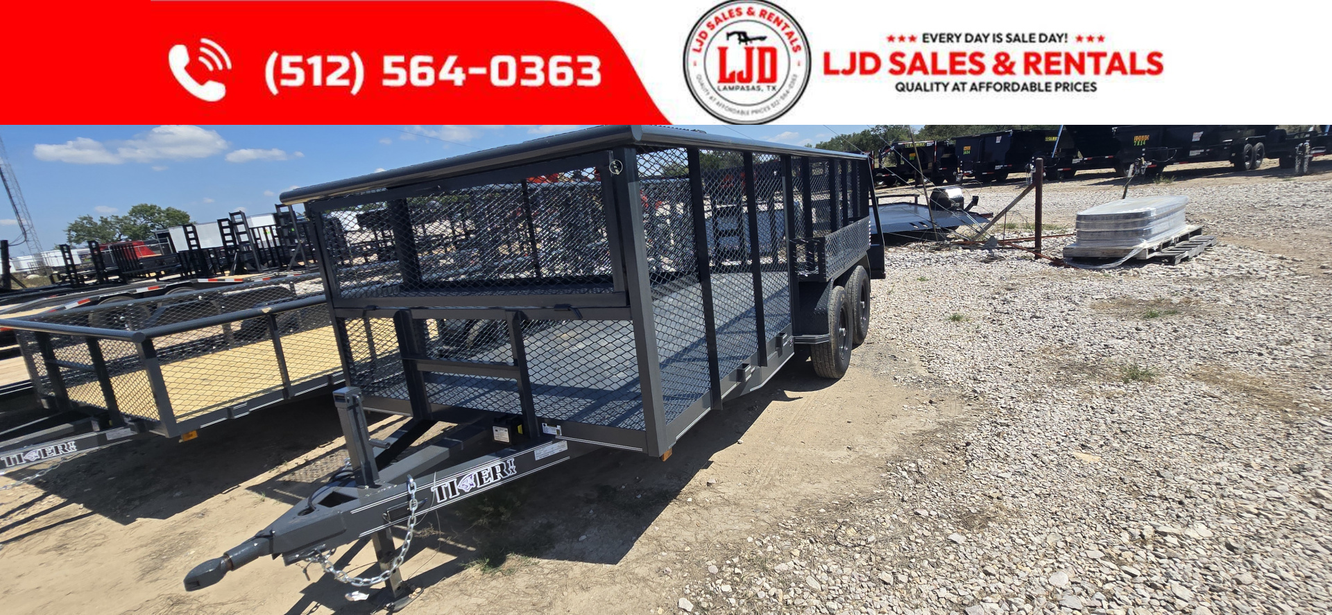New 2025 Tiger - 83" x 16' Landscape Trailer