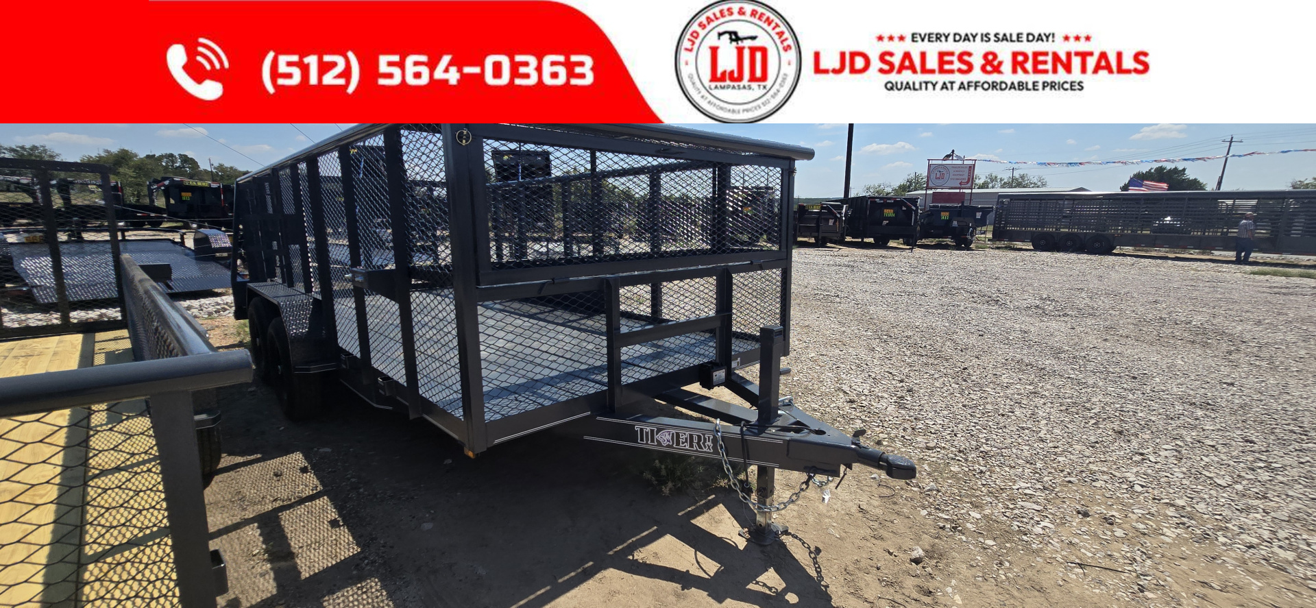 New 2025 Tiger - 83" x 16' Landscape Trailer