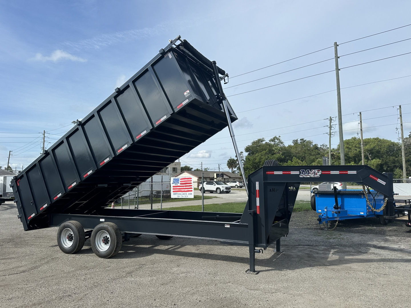 New 2026 AMP Trailers Gooseneck Dump Trailer