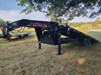 New Trailerman 8.5 X 24 HYD TILT GOOSE DECKOVER, 17.6K, SOLAR CHARGER, HYDRO BOX AND JACKS