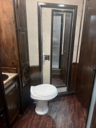 Used 2014 Platinum 4 Horse Reverse Load Living Quarters Trailer