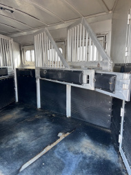 Used 2014 Platinum 4 Horse Reverse Load Living Quarters Trailer