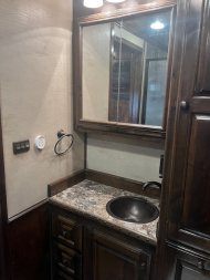 Used 2014 Platinum 4 Horse Reverse Load Living Quarters Trailer