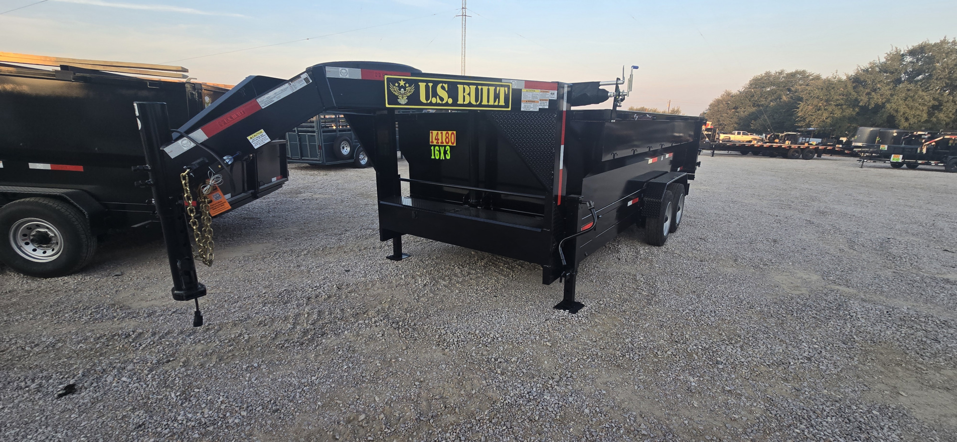New 2026 US Built - Gooseneck Dump Trailer - 18K GVWR - 16' X 3'