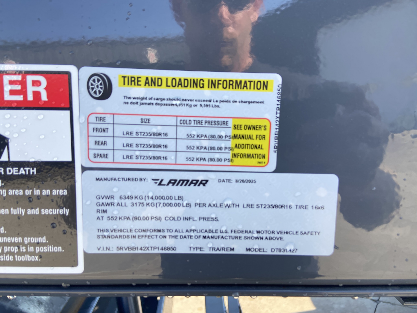 New 2026 Lamar Dump Trailer 14'