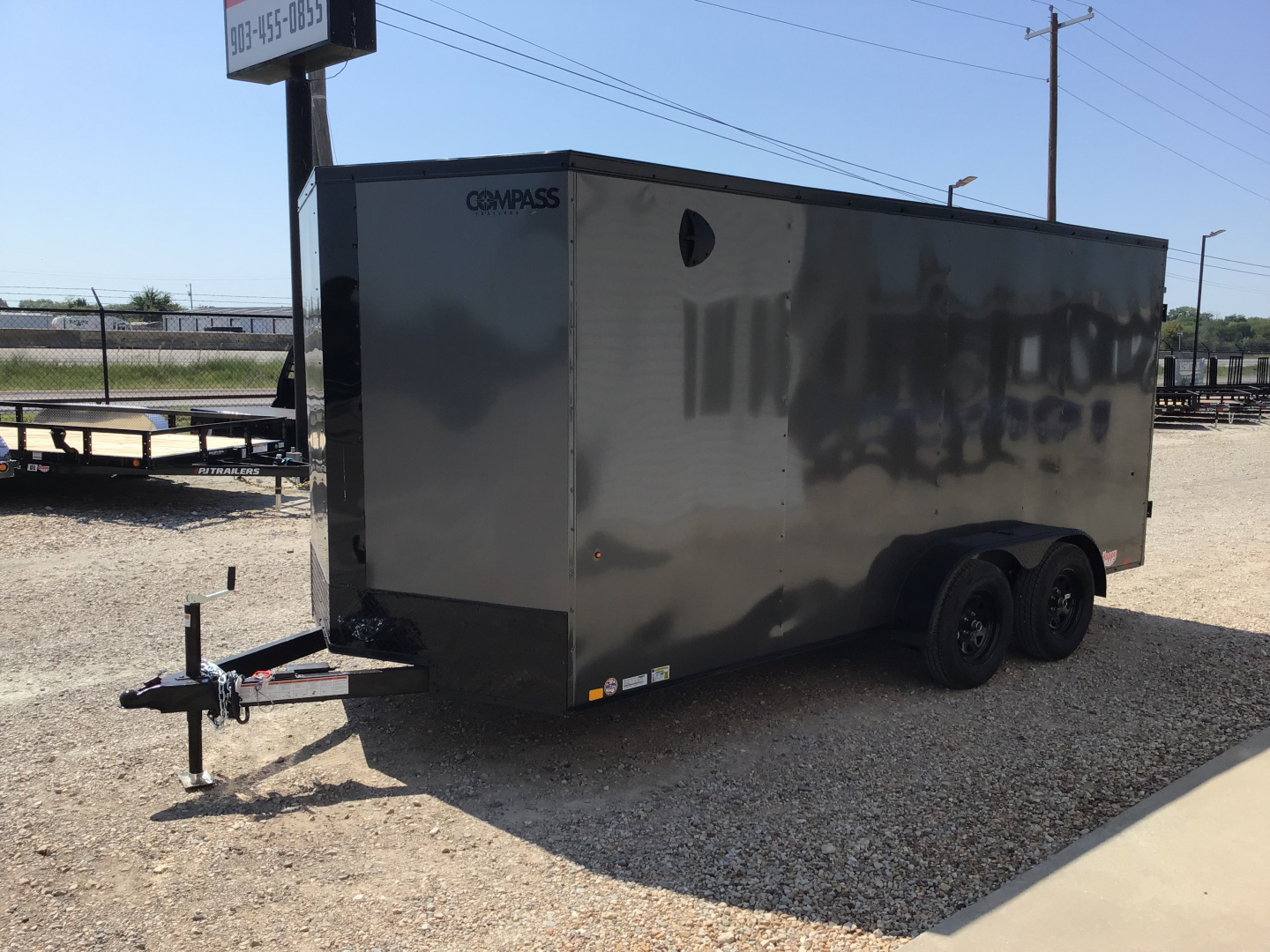 New 2026 Compass 7'x16' Enclosed Cargo Trailer - Indigo DLX