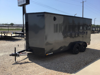 New 2026 Compass 7'x16' Enclosed Cargo Trailer - Indigo DLX