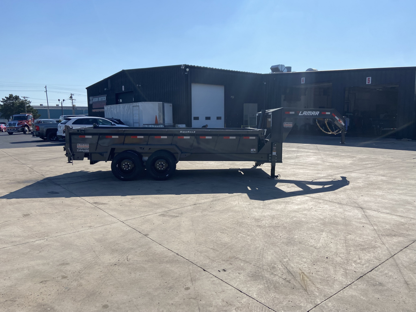New 2026 Lamar Gooseneck Dump Trailer 16'