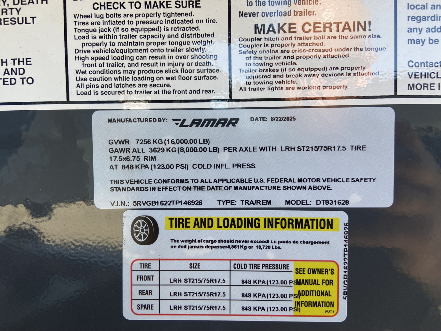 New 2026 Lamar Gooseneck Dump Trailer 16'