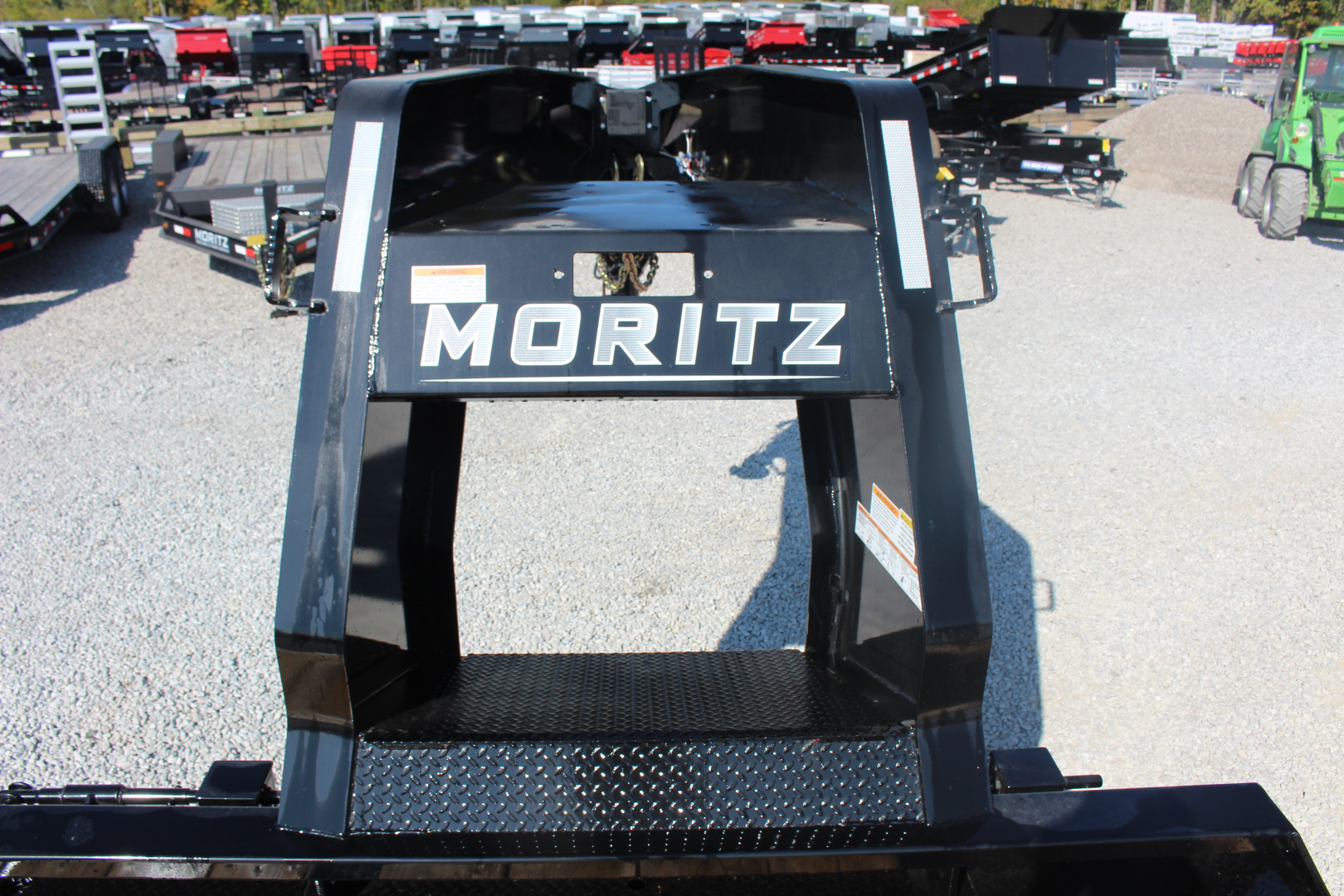 New 2025 Moritz FDGH DT 20' + 5' GOOSENECK Deckover Flatbed Trailer- Full Width Aluminum Ramps- 25900# GVW