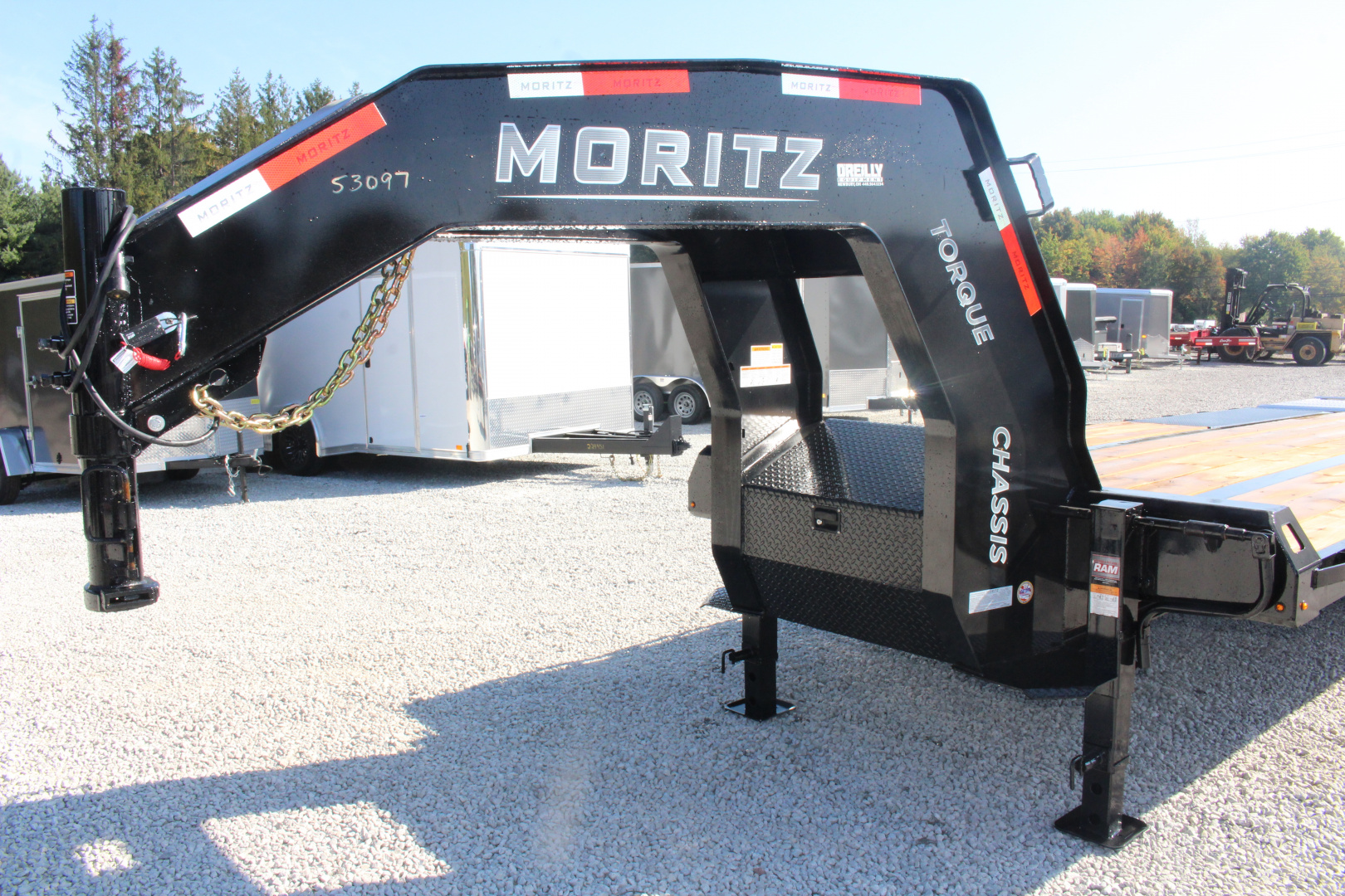 New 2025 Moritz FDGH DT 20' + 5' GOOSENECK Deckover Flatbed Trailer ...