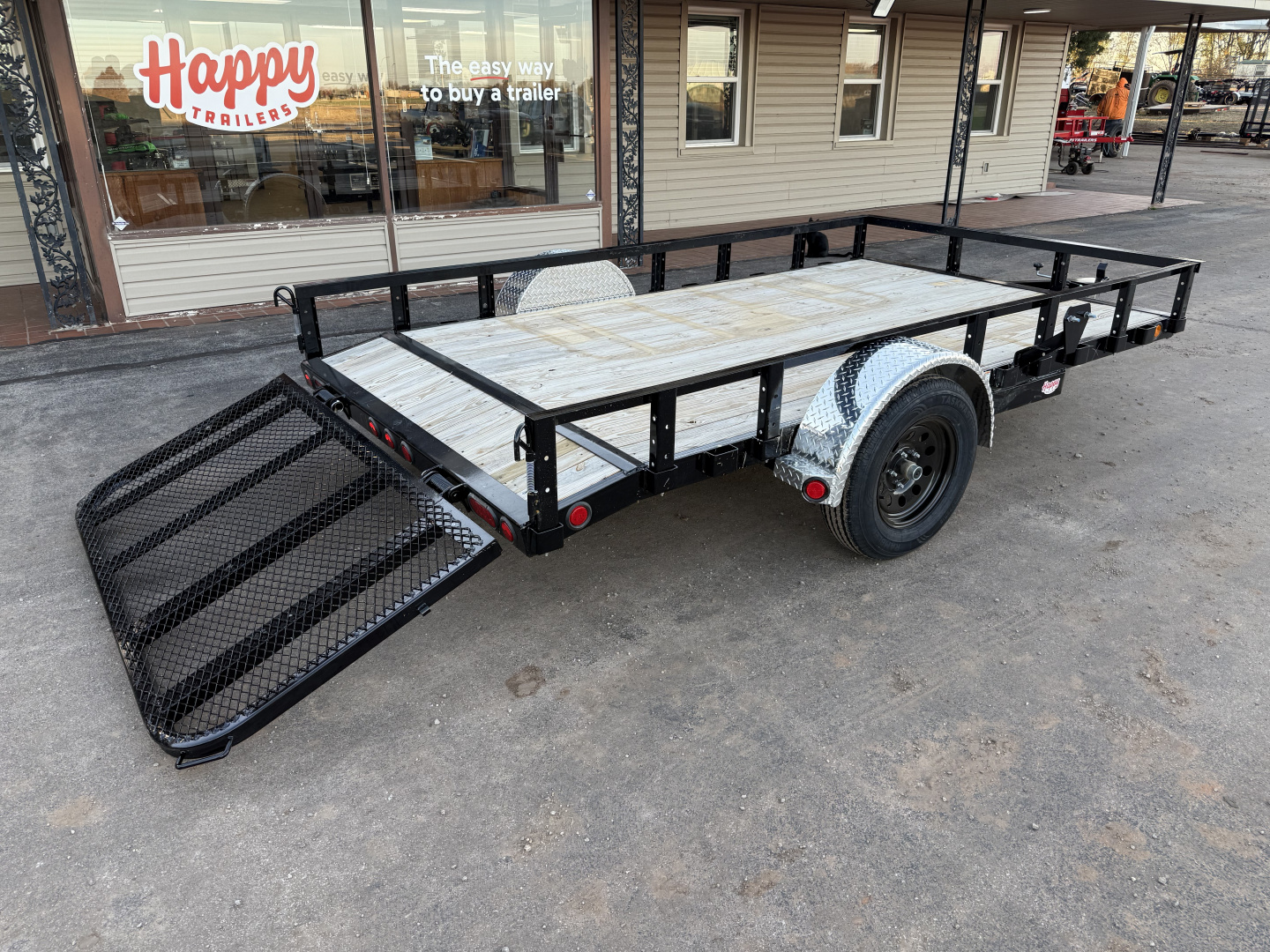 New 2026 PJ 77"x12' Single Axle Utility Trailer - U7