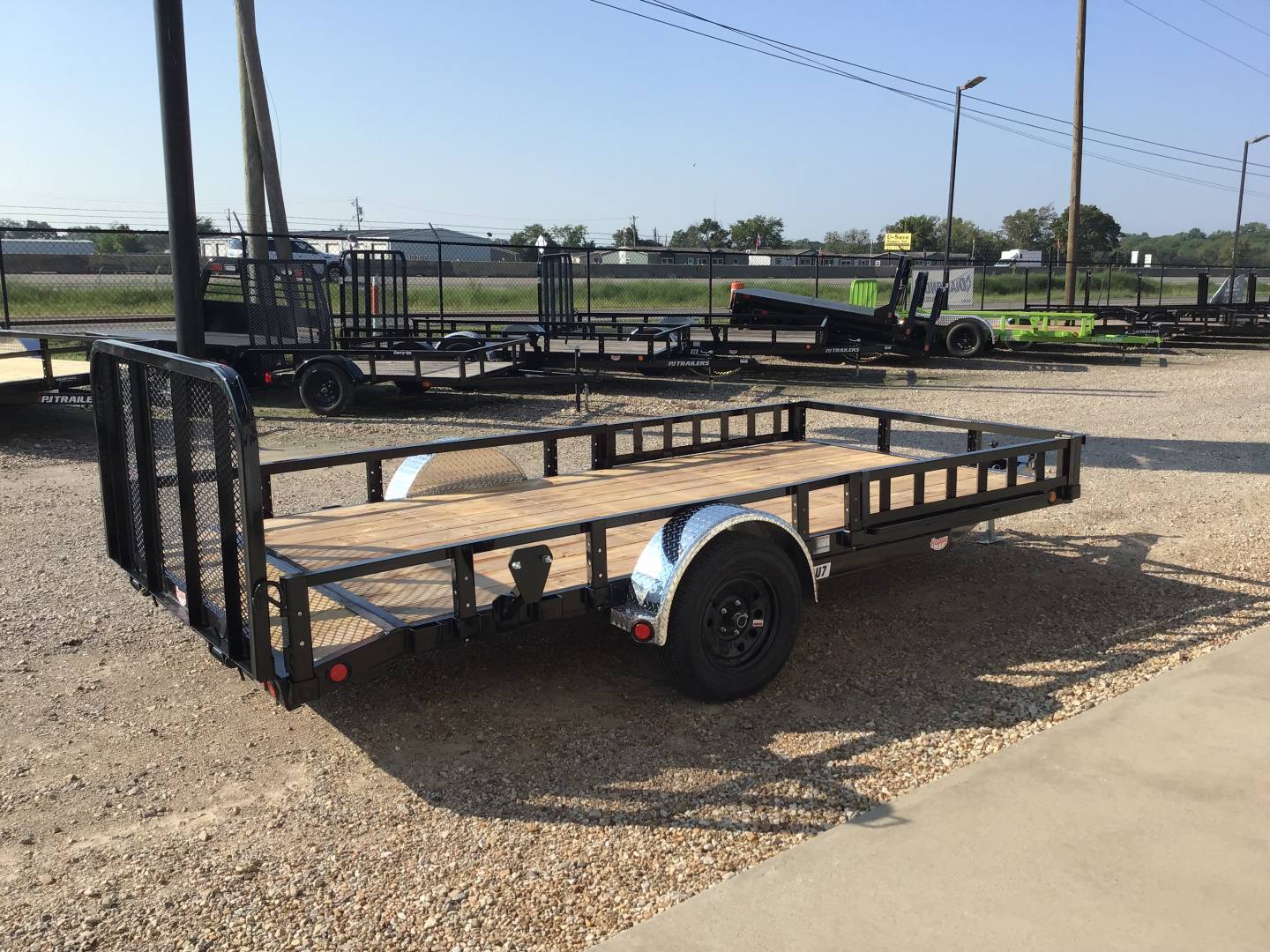 New 2026 PJ 77"x14' Single Axle Utility Trailer - U7