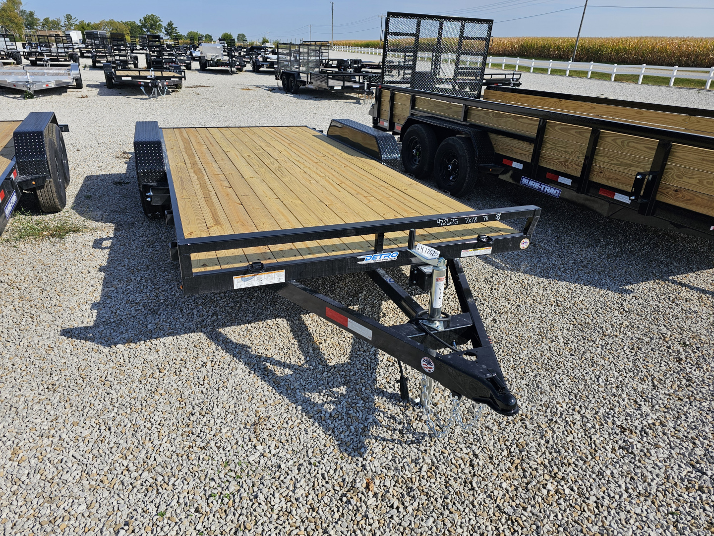 New 2026 Sure-Trac 7 x 18 (16+2) 7K C-Channel Car Hauler