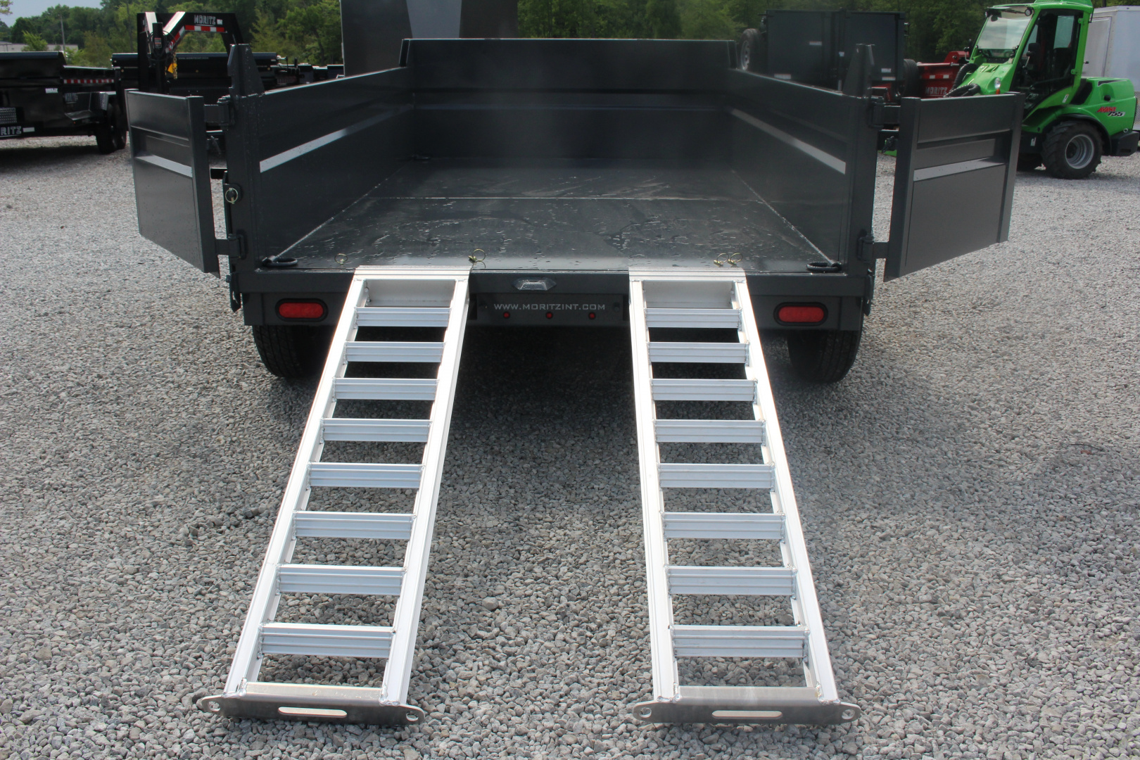 New 2025 Moritz 6' 10" x 12' Heavy Commercial DLH Series Dump Trailer - 14000# GVW