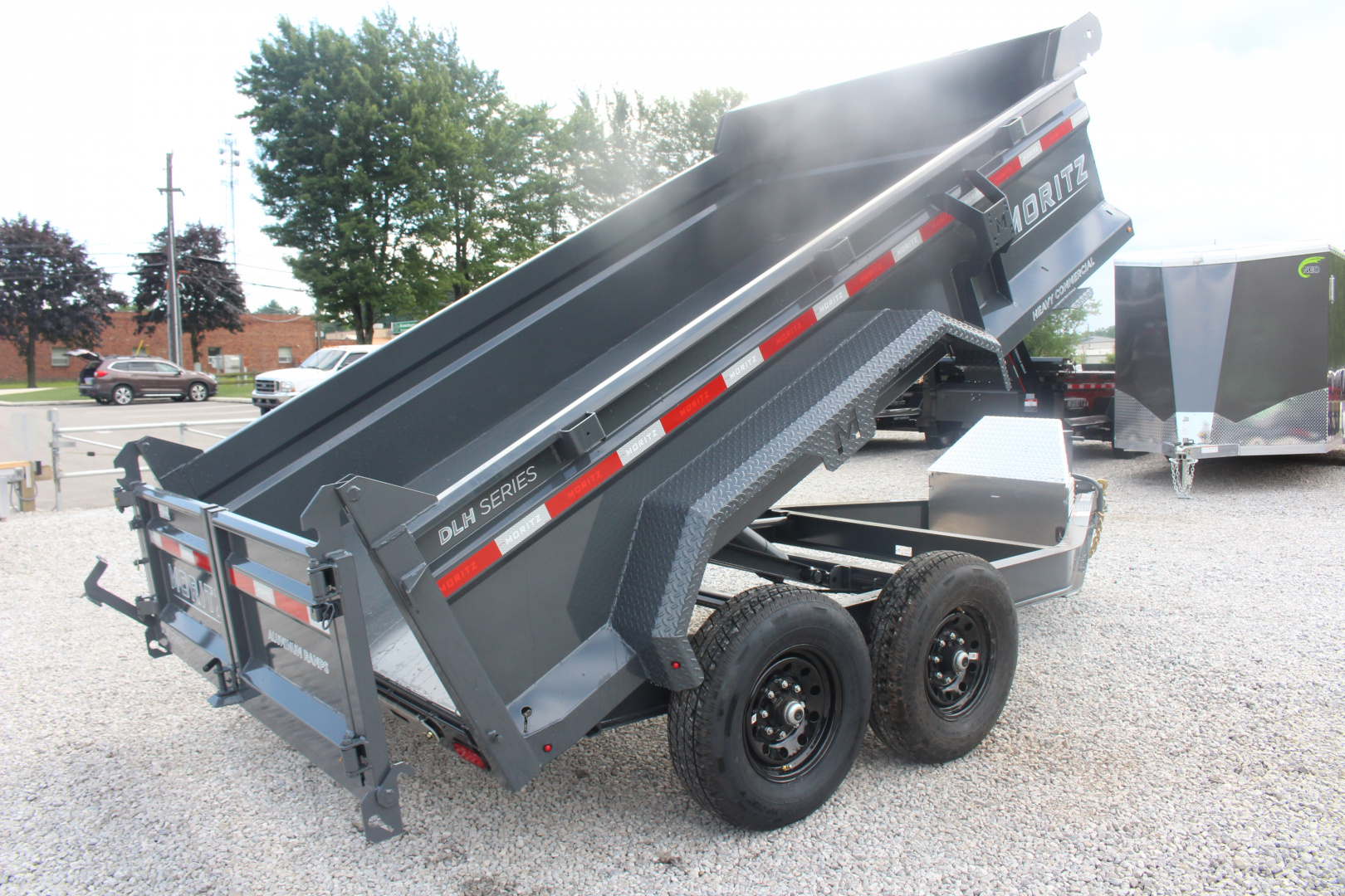 New 2025 Moritz 6' 10" x 12' Heavy Commercial DLH Series Dump Trailer - 14000# GVW