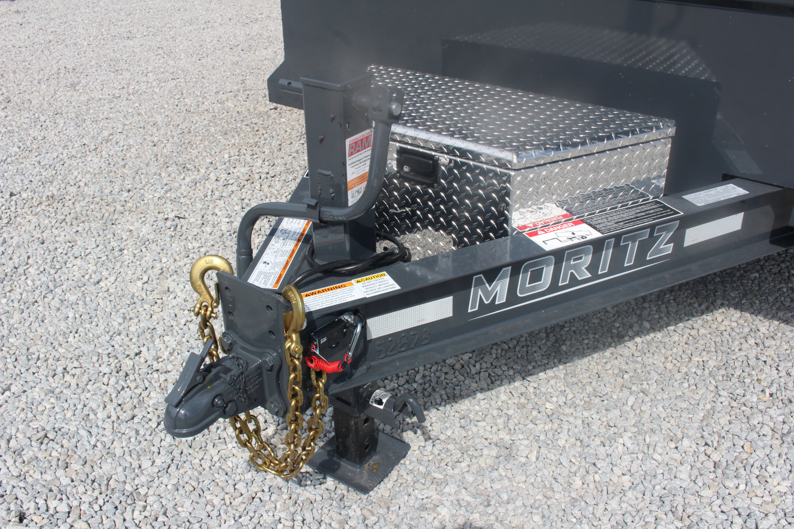 New 2025 Moritz 6' 10" x 12' Heavy Commercial DLH Series Dump Trailer - 14000# GVW