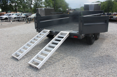 New 2025 Moritz 6' 10" x 12' Heavy Commercial DLH Series Dump Trailer - 14000# GVW