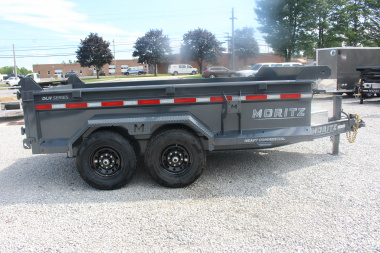 New 2025 Moritz 6' 10" x 12' Heavy Commercial DLH Series Dump Trailer - 14000# GVW