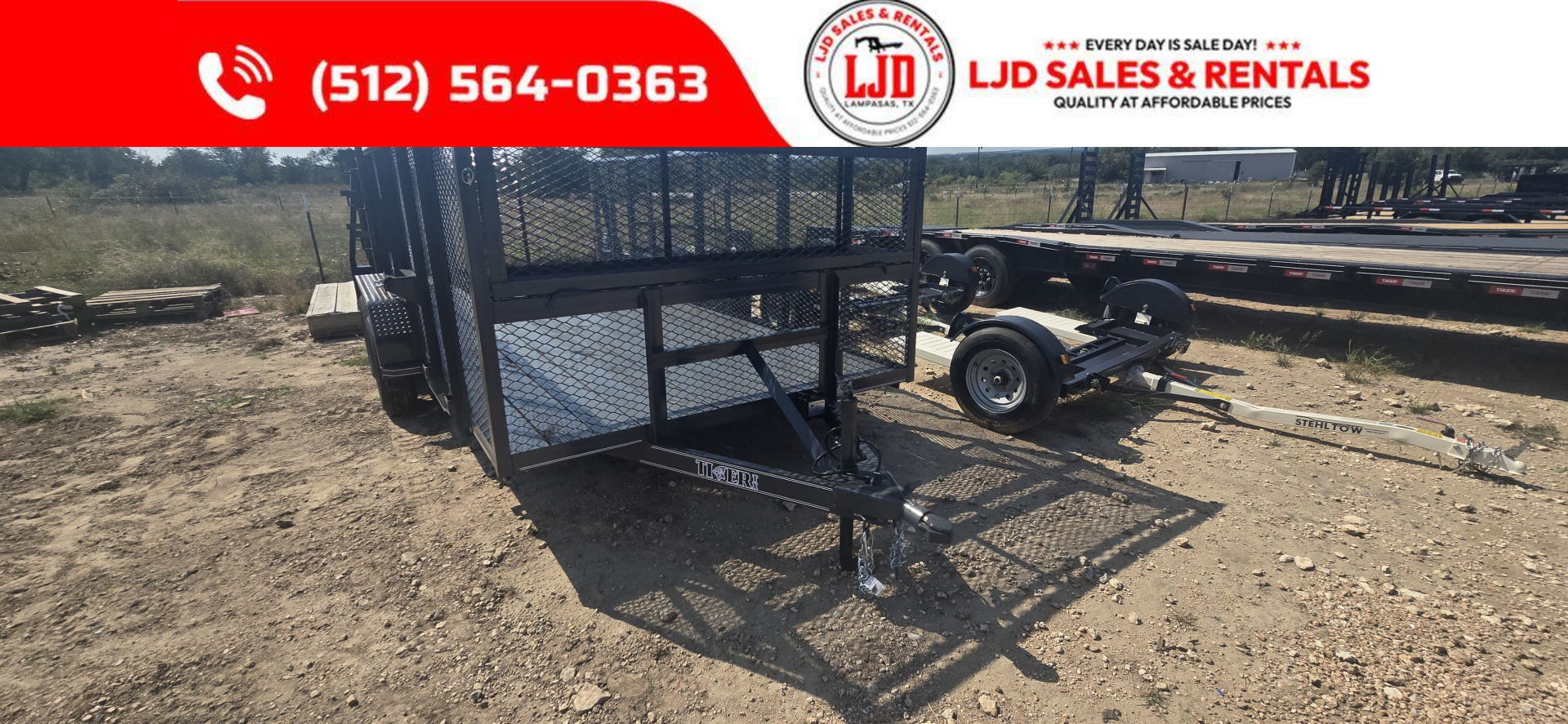 New 2025 Tiger - 83" x 16' Landscape Trailer - 7K GVWR