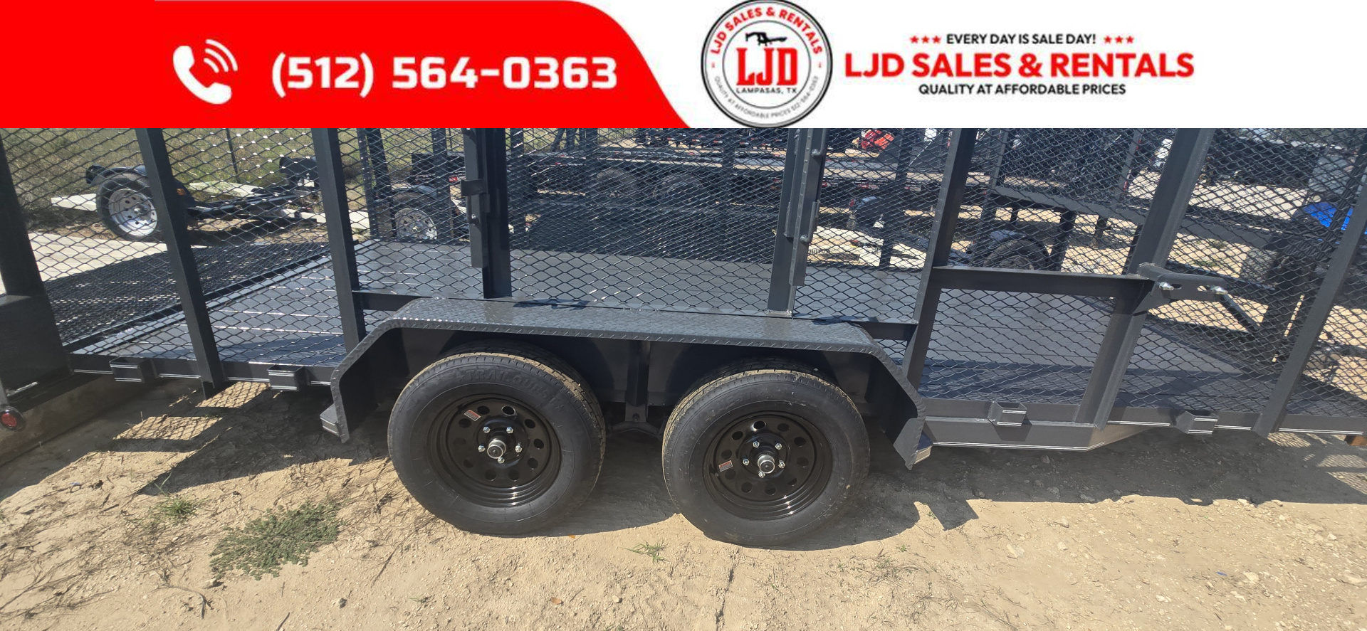 New 2025 Tiger - 83" x 16' Landscape Trailer - 7K GVWR