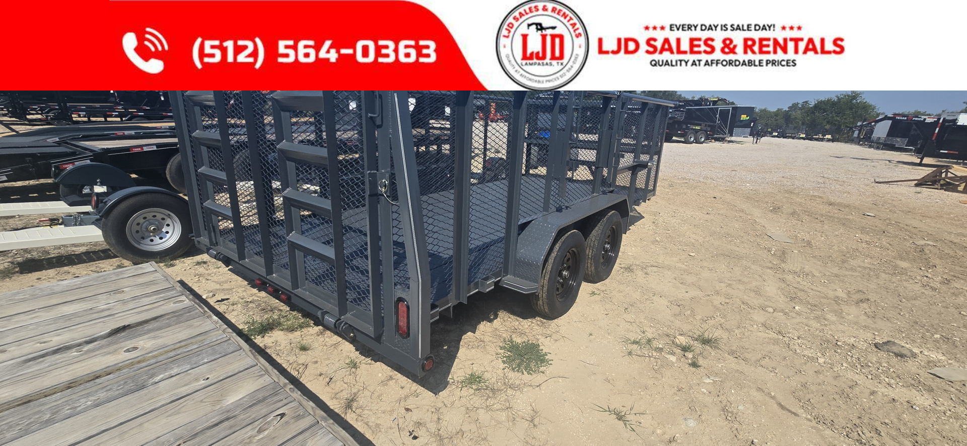 New 2025 Tiger - 83" x 16' Landscape Trailer - 7K GVWR