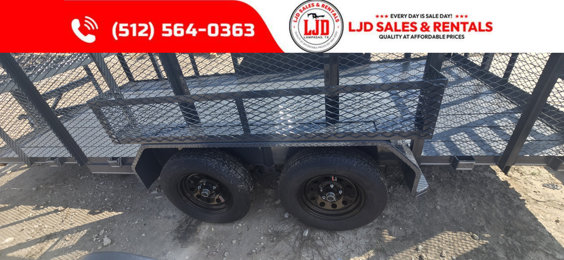 New 2025 Tiger - 83" x 16' Landscape Trailer - 7K GVWR
