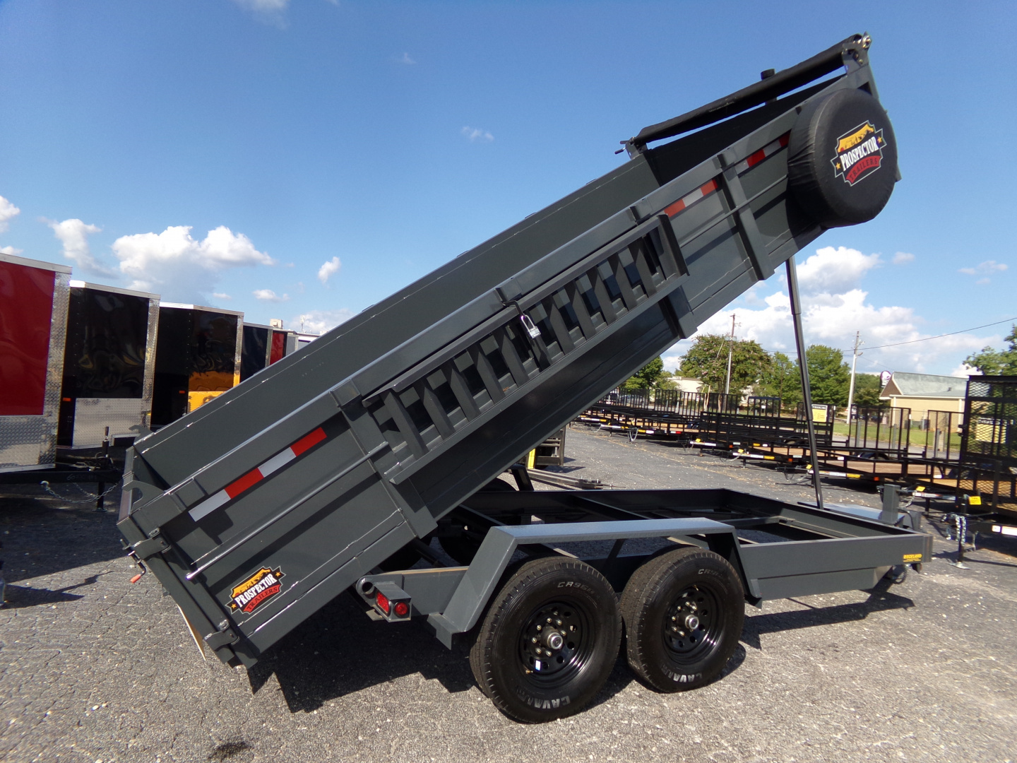 New 2026 Covered Wagon Trailers D-7X16X2X14-T Dump Trailer