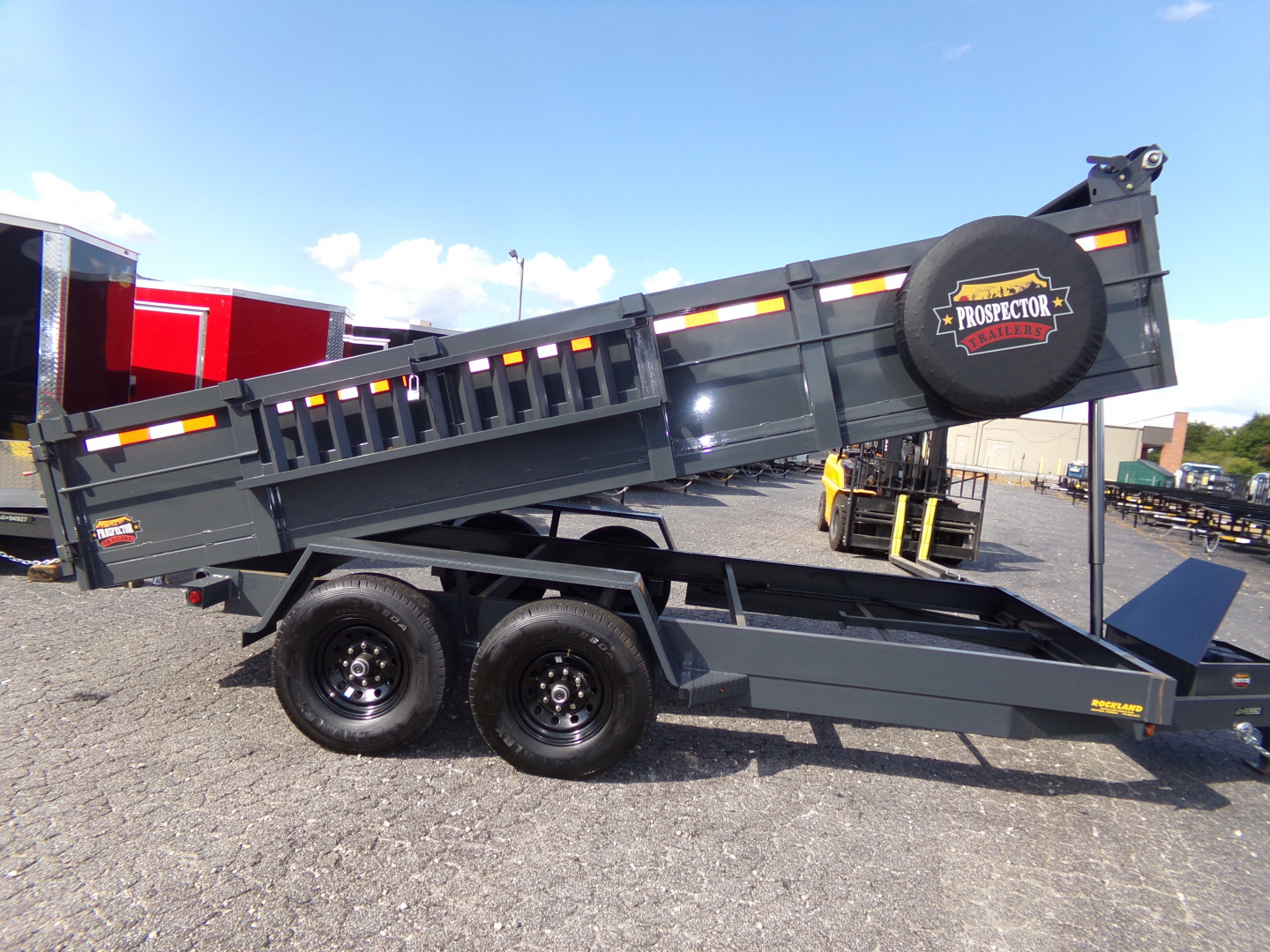 New 2026 Covered Wagon Trailers D-7X16X2X14-T Dump Trailer