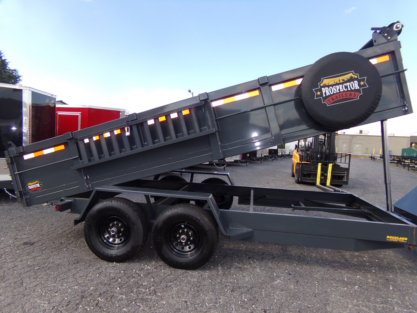 New 2026 Covered Wagon Trailers D-7X16X2X14-T Dump Trailer