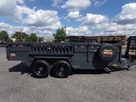 New 2026 Covered Wagon Trailers D-7X16X2X14-T Dump Trailer