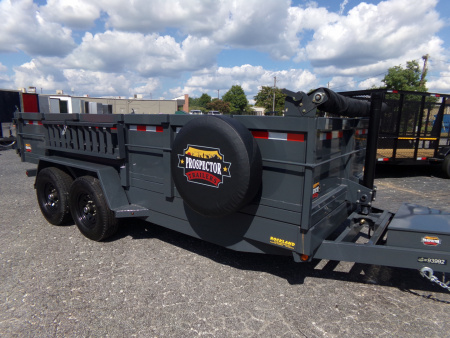 New 2026 Covered Wagon Trailers D-7X16X2X14-T Dump Trailer