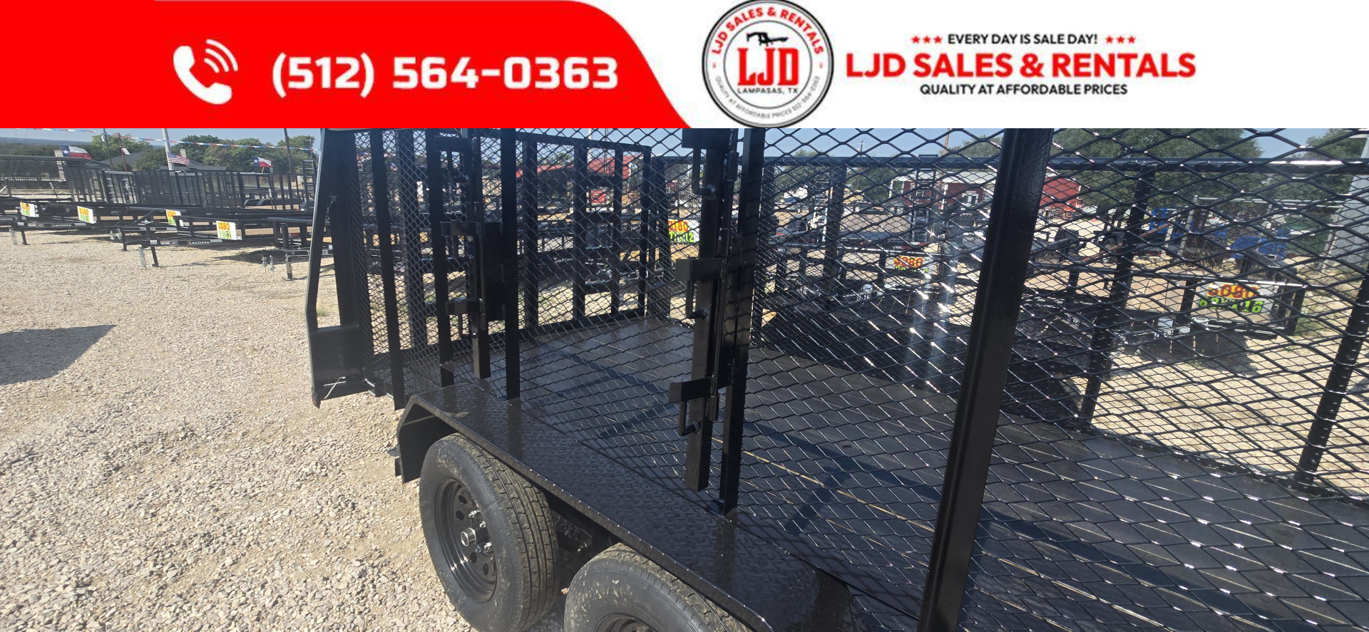 New 2025 Tiger - 83" x 16' Landscape Trailer - 7K GVWR - Brakes