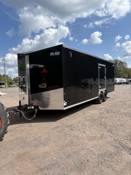 New 2026 Car Mate Trailers 8.5x24 10K 7 ' Interior Avalanche Car Hauler with Escape Door